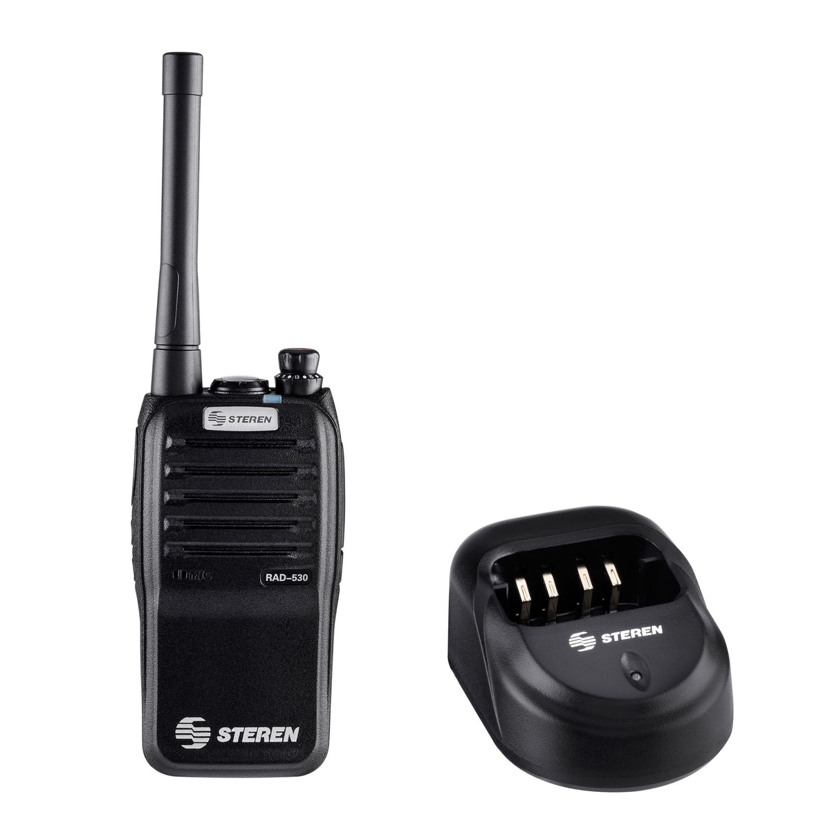 Radio Intercomunicador Steren Profesional Portátil Hasta 7km de Alcance 7W Color Negro