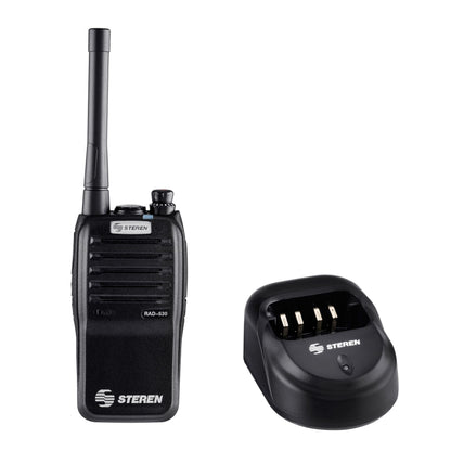 Radio Intercomunicador Steren Profesional Portátil Hasta 7km de Alcance 7W Color Negro