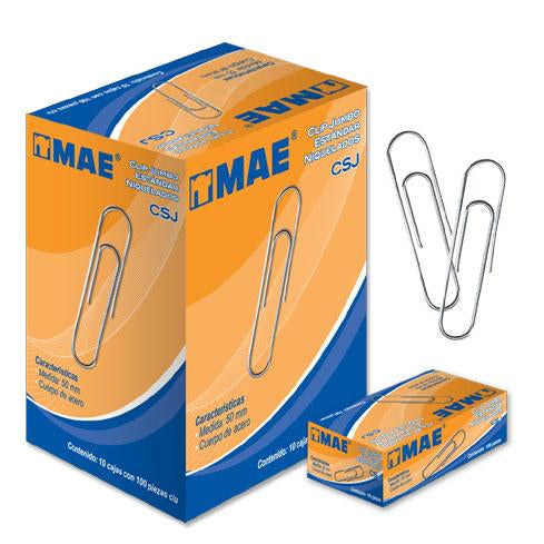 CLIP MAE ESTANDAR JUMBO C/10 CAJAS