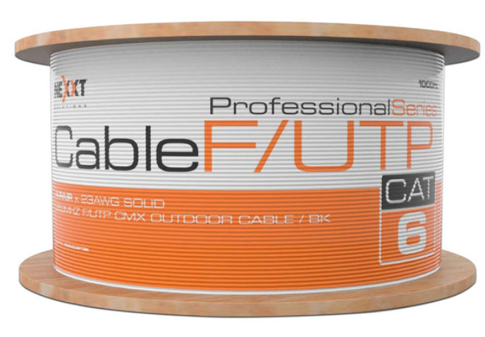 CABLE NEXXT SOLUTIONS Nexxt Enterpr Cat6 F/UTP 4P 23AWG CMX Exterior 305m Negro