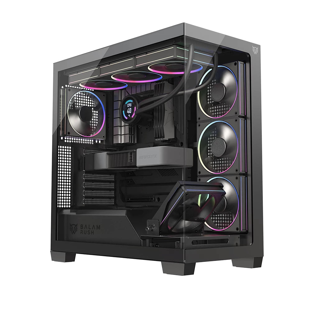 Gabinete Gamer Balam Rush Media Torre Tank Polar 7900 / Legend Negro