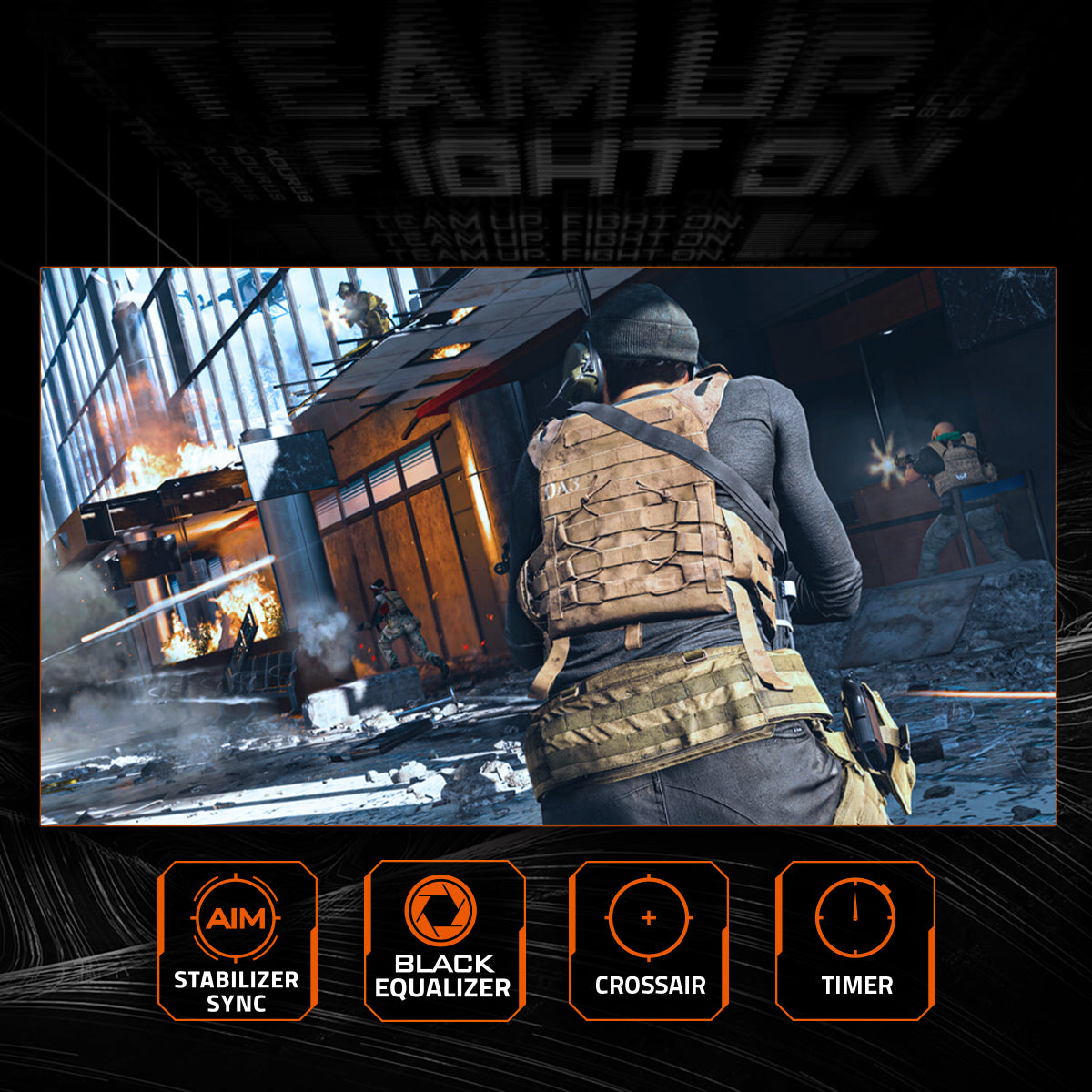 Monitor Gamer Gigabyte GS27QA 27" LCD 2560x1440 QHD FreeSync 180Hz HDMI/DisplayPort Negro