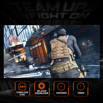 Monitor Gamer Gigabyte GS27QA 27" LCD 2560x1440 QHD FreeSync 180Hz HDMI/DisplayPort Negro