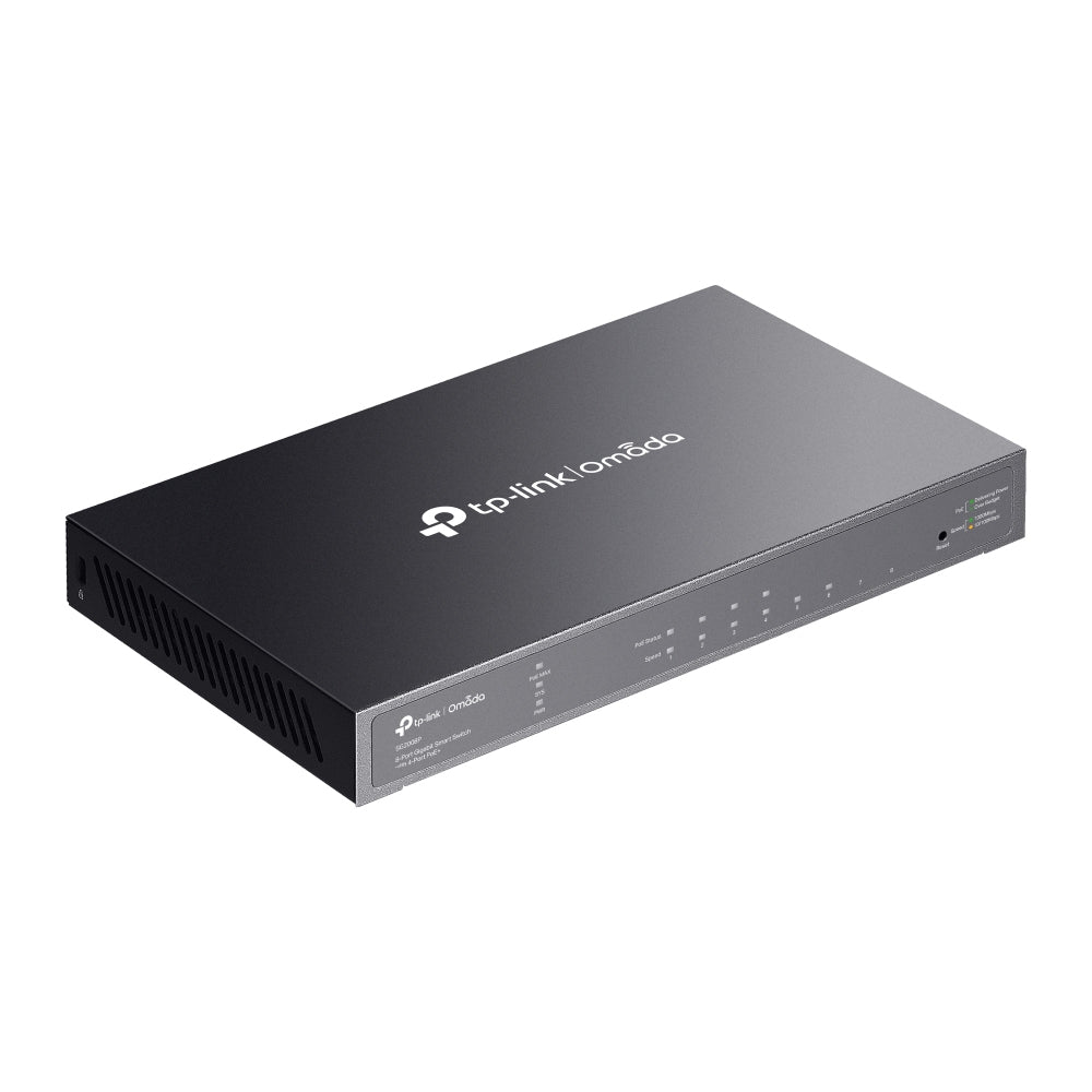 TP-Link Omada TL-SG2008P Gestionado L2/L2+ Gigabit Ethernet (10/100/1000) Energía sobre Ethernet (PoE) Negro