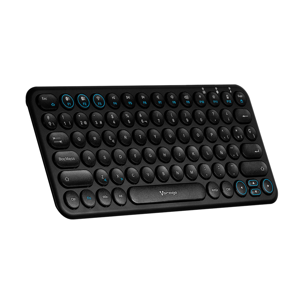 Vorago KBW-400 teclado USB + Bluetooth Negro
