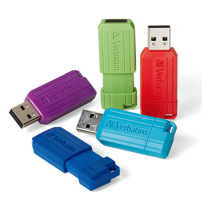 Memoria USB Verbatim 32gb 2.0 retráctil multicolor 5PK