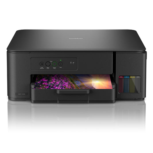 Impresora 3 en 1 DCP-T230 Brother Inyección de Tinta a Color InkBenefit Tank para Imprimir Escanear y Copiar