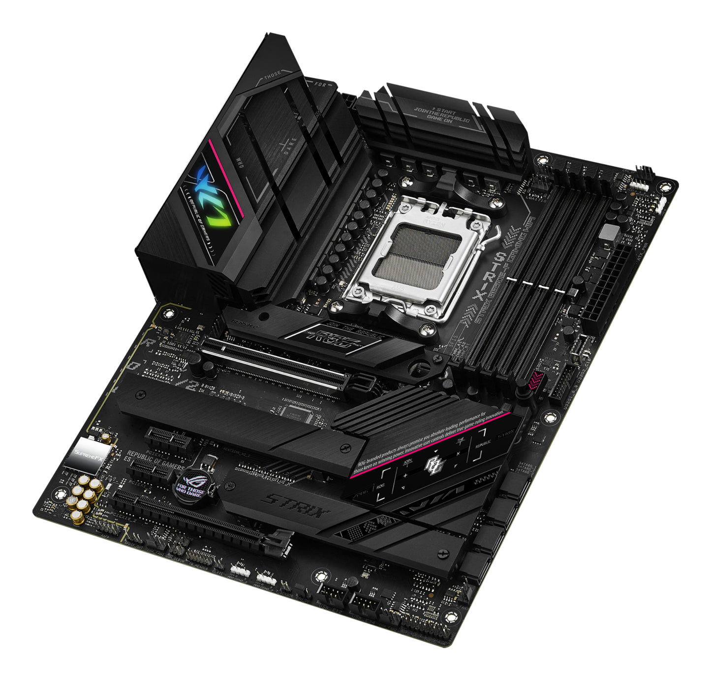 Tarjeta Madre Asus ROG Strix B650E-F Gaming WIFI 4xDDR5 128GB 6400Mhz PCIe 5.0 M.2 1xHDMI 1xDP S AM5 ATX Wi-Fi 6E BT