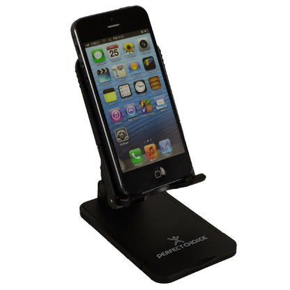 Base de Escritorio Perfect Choice para Smartphone Plegable y Portable Color Negro