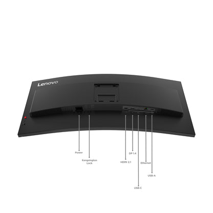 Lenovo ThinkVision T34WD-40 monitor de computadora 86.4 cm (34") 3440 x 1440 Pixeles LED Negro