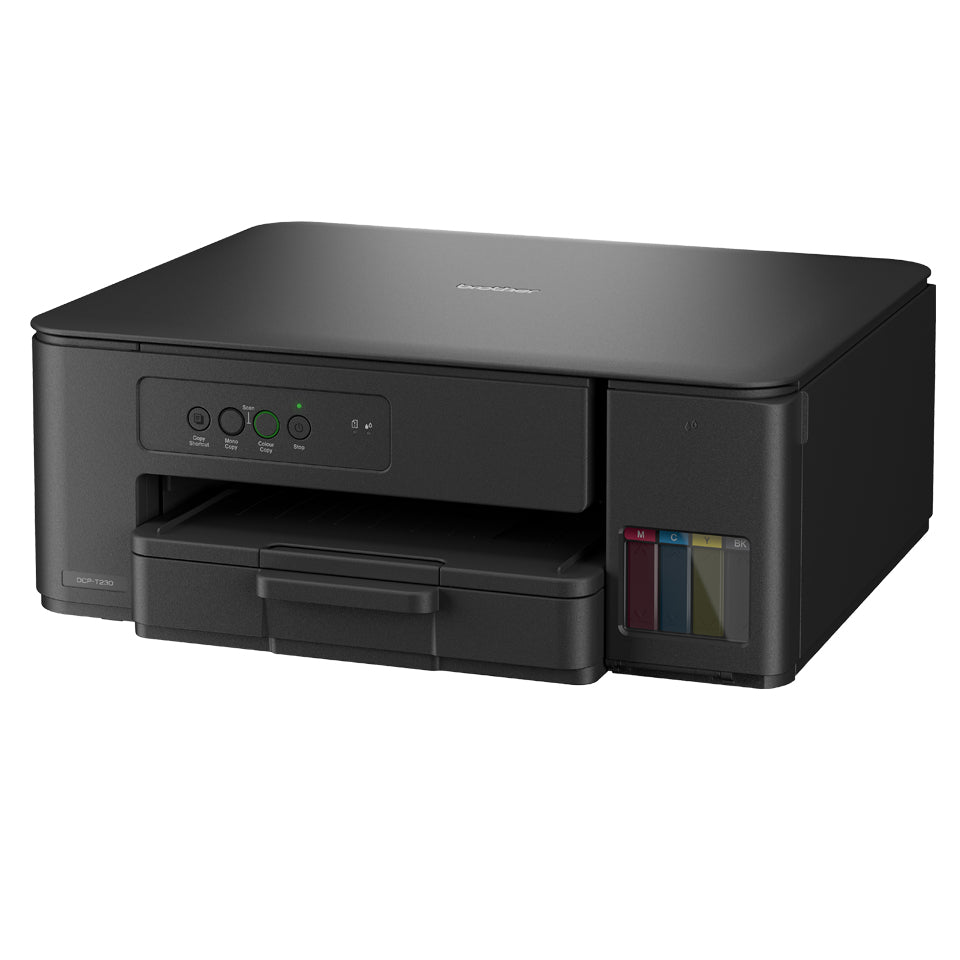 Impresora 3 en 1 DCP-T230 Brother Inyección de Tinta a Color InkBenefit Tank para Imprimir Escanear y Copiar