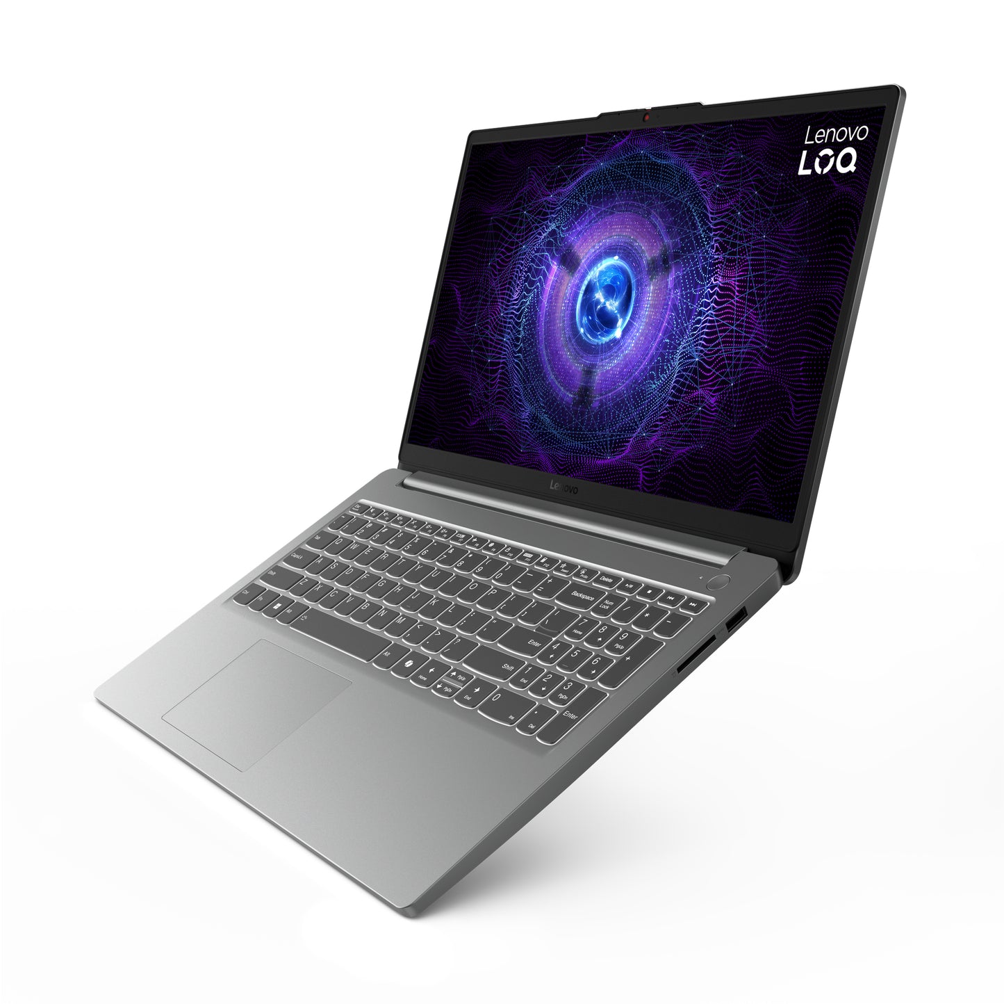 Lenovo LOQ 15IAX9E Intel® Core™ i5 i5-12450HX Computadora portátil 39.6 cm (15.6") Full HD 8 GB DDR5-SDRAM 512 GB SSD NVIDIA GeForce RTX 3050 Wi-Fi 6 (802.11ax) Windows 11 Home Español Gris