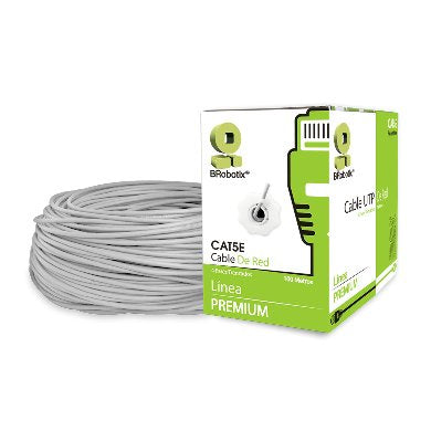 BRobotix 400052G cable de red Gris 100 m Cat5e U/UTP (UTP) Alrededor