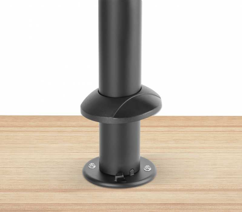 Manhattan 462242 soporte Soporte activo para teléfono móvil Negro, Plata