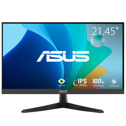 Monitor Asus 21.5" Eye Care VY229HF IPS FHD 1920x1080 1xHDMI 1xVGA 1ms MPRT 100Hz Adaptive-Sync Negro Garantía 3 Años