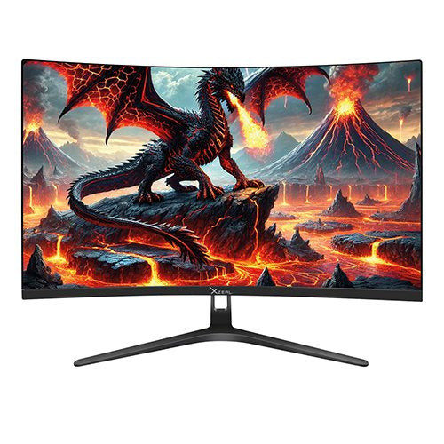 Monitor Xzeal 27" Panel Curvo VA FHD 180Hz 1ms 1xDP + 1xHDMI + Vesa 100x100mm Negro