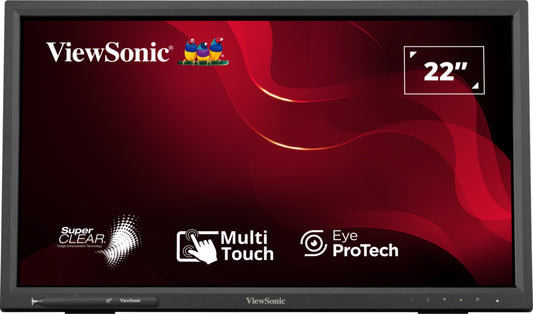 Viewsonic TD2223-2 monitor de computadora 55.9 cm (22") 1920 x 1080 Pixeles Full HD LCD Pantalla táctil Negro