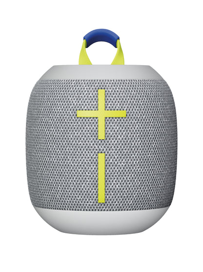 Bocina Logitech WONDERBOOM 4  Sonido de 360°  Capacidad Inalámbrica 40mtrs Color Gris