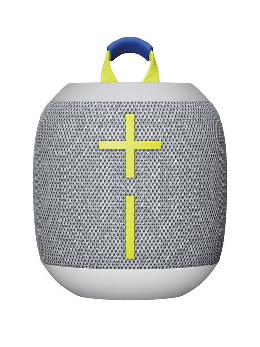 Bocina Logitech WONDERBOOM 4  Sonido de 360°  Capacidad Inalámbrica 40mtrs Color Gris