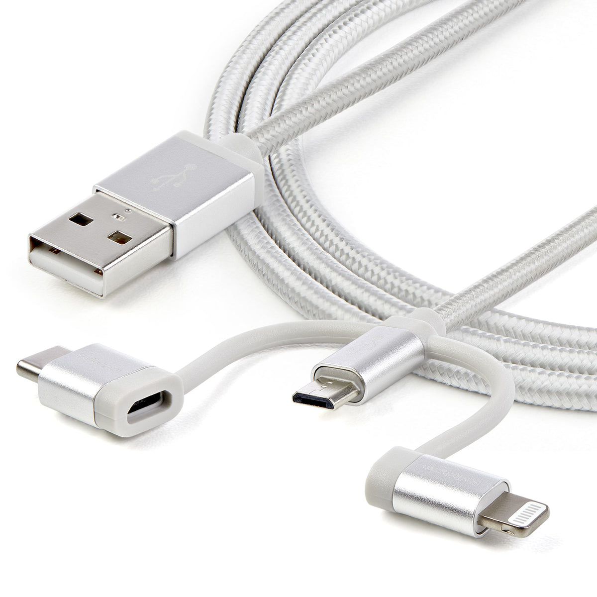StarTech.com LTCUB1MGR cable USB USB 2.0 Micro-USB B 0.48 Gbit/s Plata