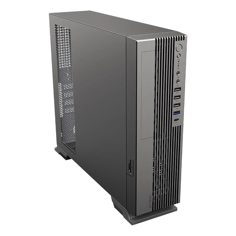 Gabinete Mini Torre Slim Onex Acteck GS455 / Max MB Micro ATX / Fuente SFX 500 W Elite Negro