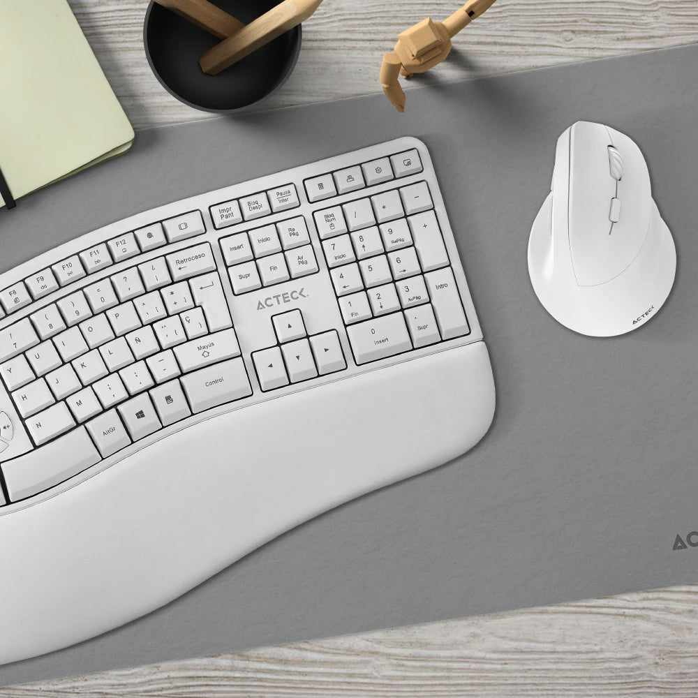 Acteck Creator Virtuos Fitt MK770 teclado Ratón incluido Universal RF inalámbrico Español Blanco