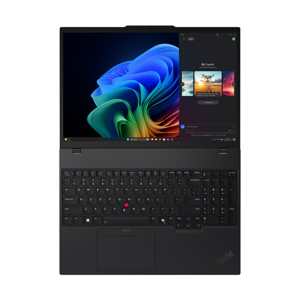 Lenovo ThinkPad T16 Gen 4 (AMD) Copilot+ PC AMD Ryzen AI 7 PRO 350 Computadora portátil 40.6 cm (16") WUXGA 32 GB DDR5-SDRAM 1 TB SSD Wi-Fi 7 (802.11be) Windows 11 Pro Negro Español latinoamericano