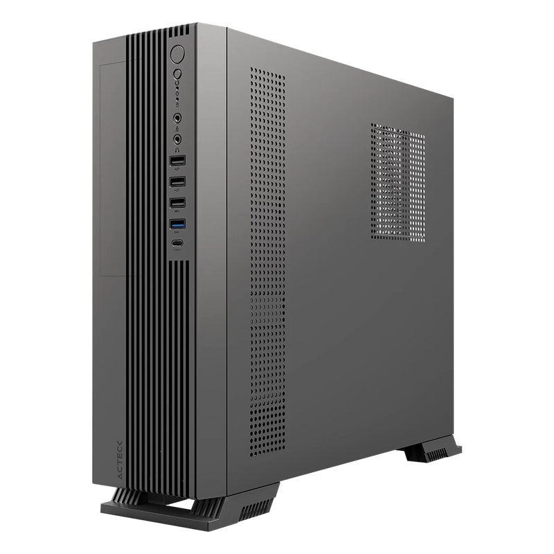 Gabinete Mini Torre Slim Onex Acteck GS455 / Max MB Micro ATX / Fuente SFX 500 W Elite Negro