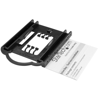StarTech.com BRACKET125PT panel para bahía de discos 8.89 cm (3.5") Panel de transportación Negro