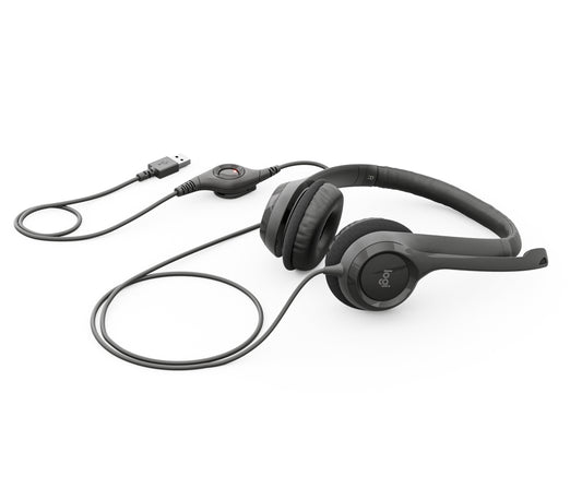 Diadema Logitech H390 Micrófono USB Color Negro