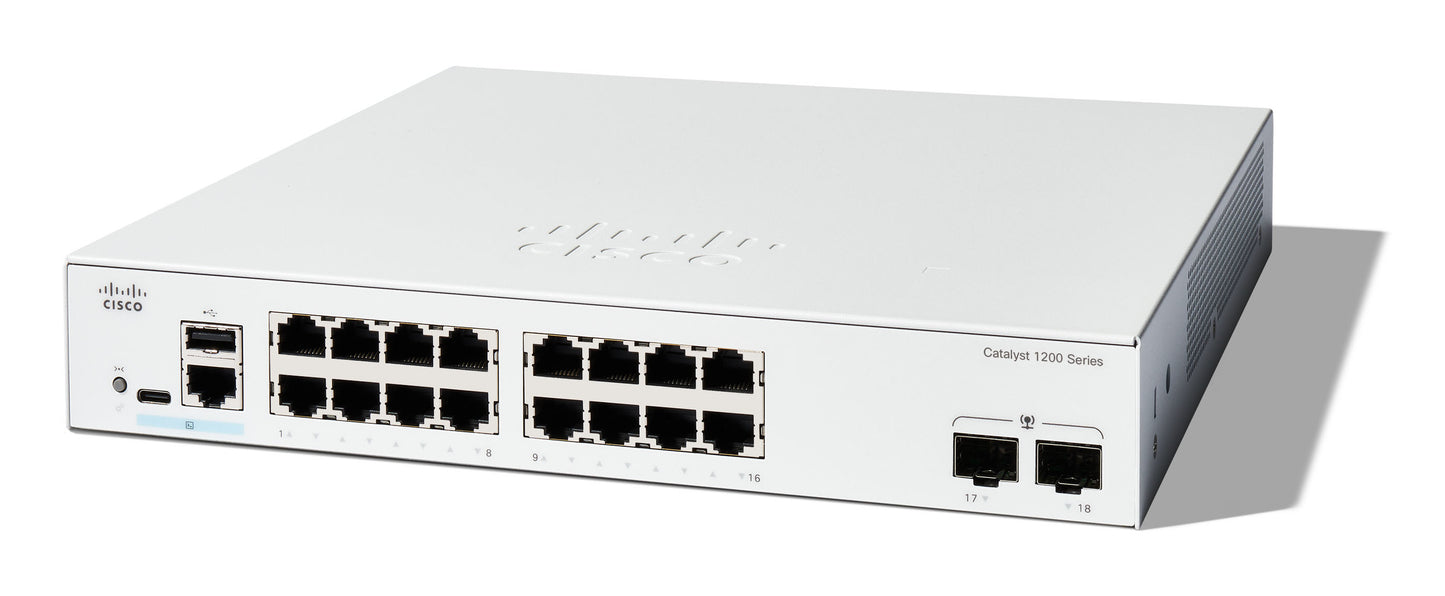 Cisco C1200-16T-2G dispositivo de redes Gestionado L2/L3 Gigabit Ethernet (10/100/1000) Blanco