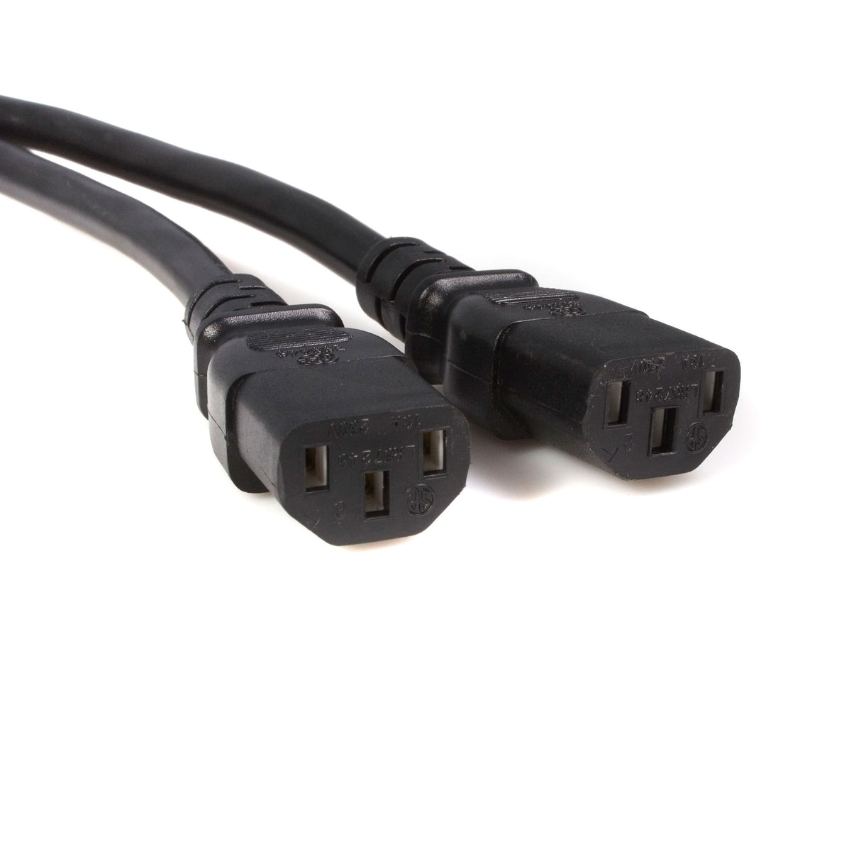 StarTech.com PXT100Y cable de alimentación Negro 3 m Acoplador C14 Acoplador C13 x 2