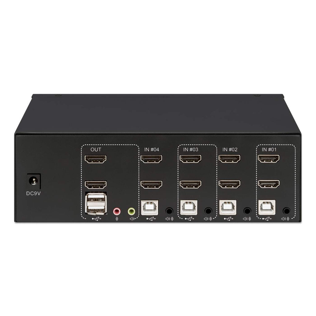 Manhattan 153539 interruptor KVM Negro