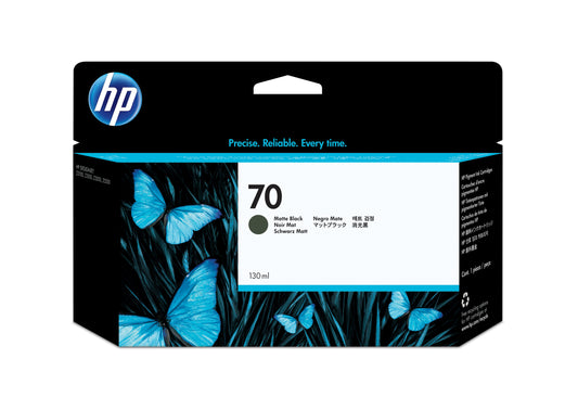 Tinta HP LF 70 Negro Mate DesignJet Z2100 Z3100 130ML