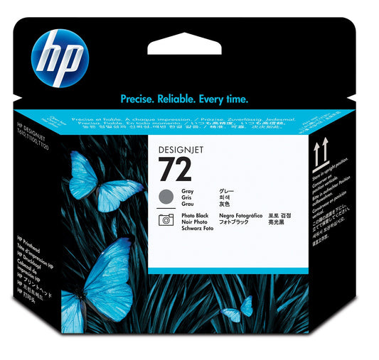 Cabezal HP LF de Impresión 72 Color Gris-Negro Fotográfico