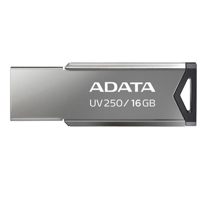 Memoria USB Adata 16 GB UV250 Metálica V2.0 Color Negro-Plata