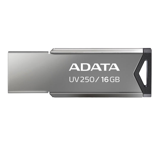 Memoria USB Adata 16 GB UV250 Metálica V2.0 Color Negro-Plata