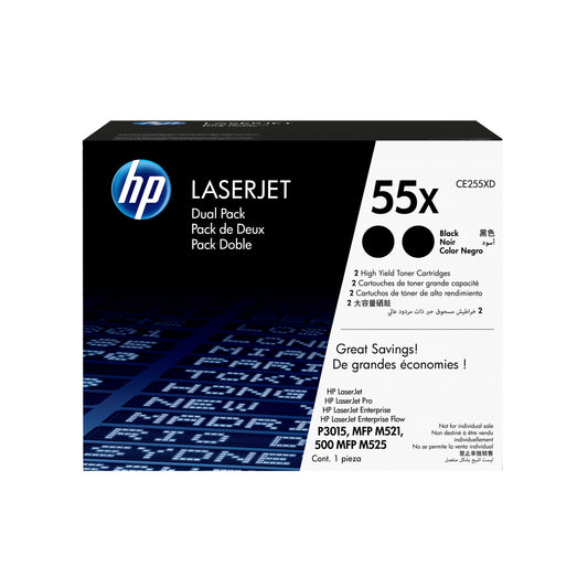 TONER HP(D90) P3015 NEGRO DUAL PACK