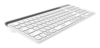 Acteck Inspire Trek TI747 teclado Universal RF inalámbrico + bluetooth QWERTY Español Gris, Blanco