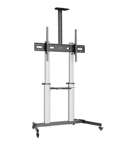 Manhattan 462563 soporte para TV 2.54 m (100") Negro, Plata