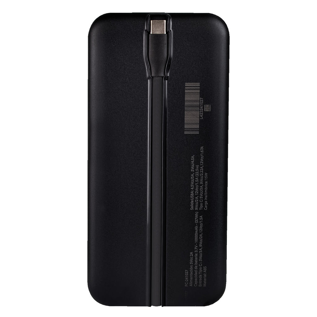 Perfect Choice PC-241027 batería externa 10000 mAh Cargador inalámbrico Negro