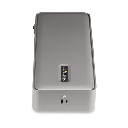 StarTech.com 129N-USBC-KVM-DOCK base para laptop o replicador de puertos Alámbrico USB 3.2 Gen 2 (3.1 Gen 2) Type-C Plata