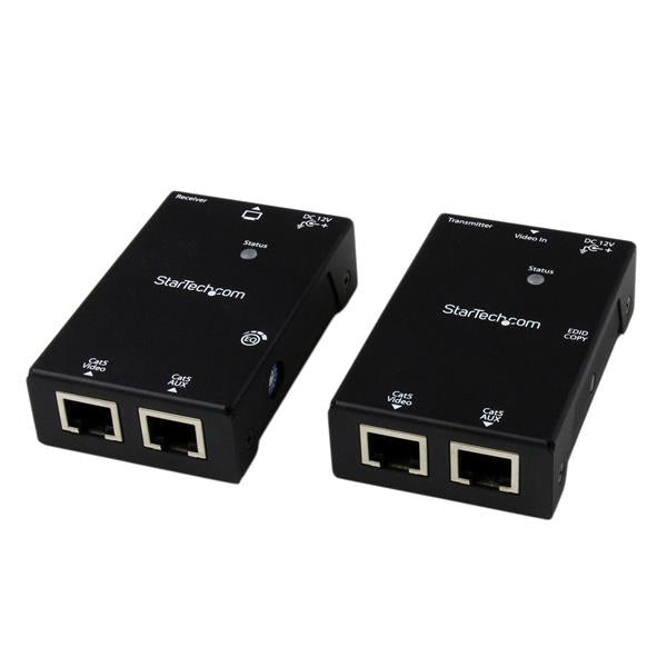 StarTech.com ST121SHD50 extensor de audio/video Transmisor y receptor AV Negro