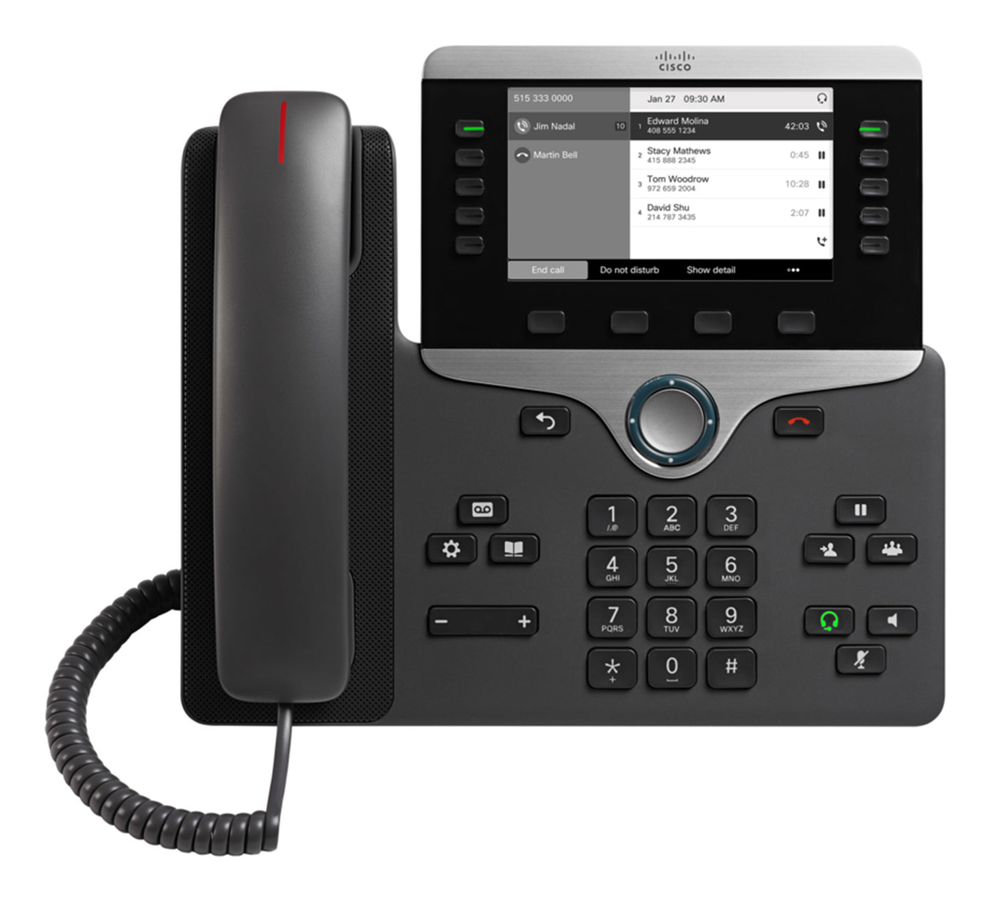 Cisco 8811 teléfono IP Negro LCD