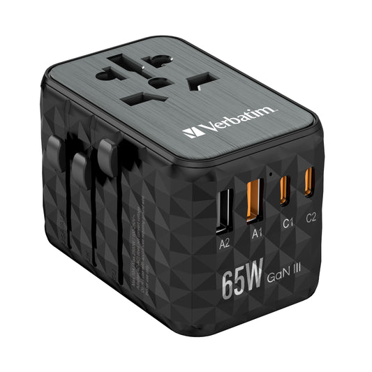 Adaptador Verbatim Universal de viaje UTA-05 GaN III 65 W