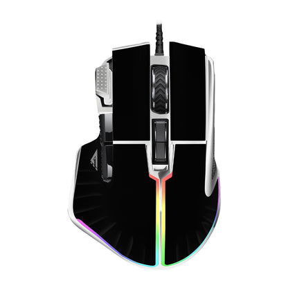 Mouse Game Factor MOG602 Click Láser Pixart 3370 19000 dpi 8 Botones Iluminación RGB Color Negro