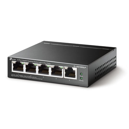 TP-Link TL-SG1005LP dispositivo de redes No administrado Gigabit Ethernet (10/100/1000) Energía sobre Ethernet (PoE) Negro