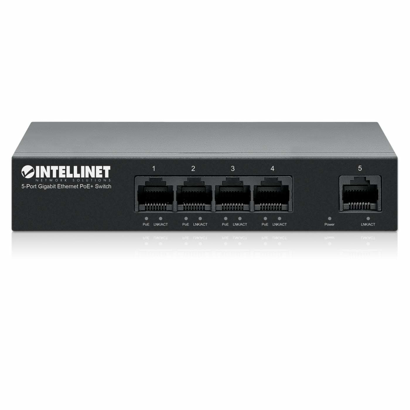 Intellinet 561792 dispositivo de redes Gigabit Ethernet (10/100/1000) Energía sobre Ethernet (PoE) Negro