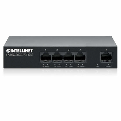 Intellinet 561792 dispositivo de redes Gigabit Ethernet (10/100/1000) Energía sobre Ethernet (PoE) Negro