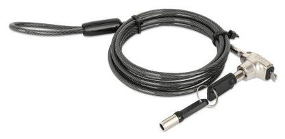 Candado Laptop MANHATTAN Nano llave 1.8mts gris